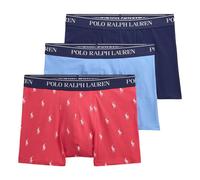 Ralph Lauren Classic Stretch-Cotton Trunk 3-Pack - Navy/Blue/Red AOPP