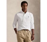 Ralph Lauren Custom Slim Fit long sleeve mesh polo shirt white black - 3XL