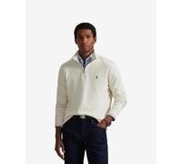 Polo Ralph Lauren Mens Estate-Rib Quarter Zip Jumper - Colour: 004 Parchment Cream - Size: XL