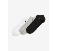 Ralph Lauren Ghost Ped Socks Black Grey White (3 Pairs)