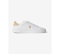 Ralph Lauren Heritage Court Men's White/Bone Trainers UK 7