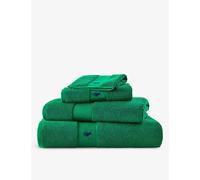 Ralph Lauren Home Billiard Logo-embroidered Cotton Bath Sheet 90cm X 160cm Hand Towel