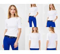 Ralph Lauren Judy U-Boot Shirt Soft Cotton Top Blouse T-Shirt New S