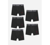 Ralph Lauren Kids Boys 5 Pack Boxer Shorts Set in Black - Black - 10-12 YRS (M)