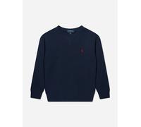 Cotton Blend Sweatshirt Navy Blue