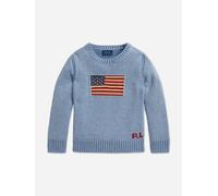 Ralph Lauren Kids Ralph Lauren Boys Flag Jumper in Blue - Blue - 10 - 12 Yrs