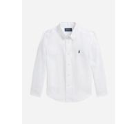 Polo Ralph Lauren for boy. 323967600003 White linen shirt (136/138cm), Casual, Cotton, Classic, Long sleeve, children's fashion