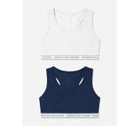 Ralph Lauren Kids Ralph Lauren Girls 2 Pack Printed Bra Set in Navy - Navy - M 8 - 11 Yrs