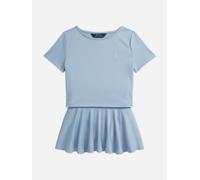 Ralph Lauren Kids Ralph Lauren Girls Ponte Roma Skirt Set in Blue - Blue - 7 Yrs