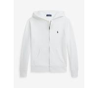 Ralph Lauren Knit Shirt Full Zip Hoodie White Junior - M