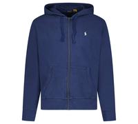 Ralph Lauren Logo-Embroidered Zip-Up Hoodie in Dark Blue