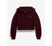 Ralph Lauren Logo French Terry hooded sweatshirt burgundy - S
