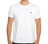 Ralph Lauren - Mens Custom/Standard Fit Small Pony Crew Neck Cotton Jersey T-Shirt *15 Colours Available* White