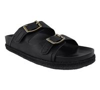 Ralph Lauren Men's Turbach DBLD Leather Sandals Black, black, 10 UK