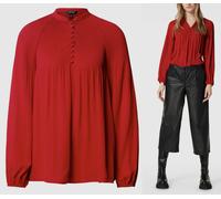 Ralph Lauren Pleats Blouse Shirt T-shirt Lipstick Red XS