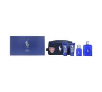 Ralph Lauren Polo Blue Gift Set: Eau De Toilette 125ml Eau De Toilette 40ml Shower Gel 50ml Aftershave Balm 50ml