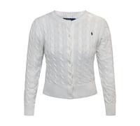 Ralph Lauren Polo Cable-Knit Cotton Crewneck Cardigan White Women's For Her