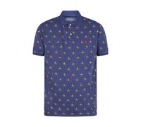 Ralph Lauren Polo Classic Equestrian Slim Fit Polo Shirt Navy Men's For Him