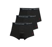 Ralph Lauren Polo Men's Classic Fit Cotton Trunks 3-Pack, Polo Black/Red, Small
