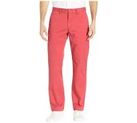 RALPH LAUREN Polo Men's Stretch Straight Fit Flat Front Chino Pants (Nantucket Red, 38x32)