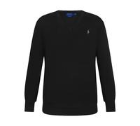 Ralph Lauren Polo Slim Fit Pima Cotton V Neck Jumper Black
