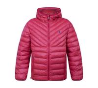Ralph Lauren Polo Terra Chevron Insulated Hooded Coat Red Mens For Him