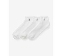 GENUINE 3 PAIRS POLO RALPH LAUREN Trainer Cushioned SPORT SOCKS White RL7