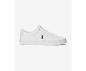 Ralph Lauren Sayer Canvas Trainers Pure White - 40