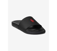 Ralph Lauren Signature Pony Flip Flops Black Red - 38
