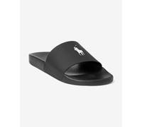 Ralph Lauren Signature Pony Flip Flops Pure Black - 45
