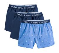 Ralph Lauren Stretch Cotton Boxer 3-Pack - Navy/Navy/Blue AOPP