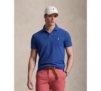 Ralph Lauren The Iconic Mesh Slim short sleeve polo shirt intense blue white - S