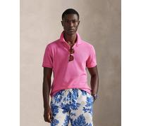 Ralph Lauren The Iconic Mesh Slim short sleeve polo shirt pink blue - S