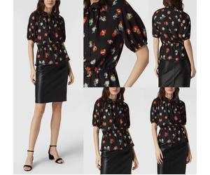 Ralph Lauren Tie-neck Floral Blouse Shirt XL