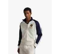 Ralph Lauren Wimbledon Classic Fit Track Full Zip sweatshirt white navy blue - M