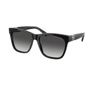 Ralph Lauren Woman RL8212 THE RICKY II 50018G Sunglasses Acetate Black Grey Squared Normal Shaded