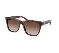 Ralph Lauren Woman RL8212 THE RICKY II 500313 Sunglasses Acetate Turtle Brown Squared Normal Shaded