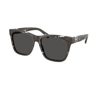 Ralph Lauren Woman RL8212 THE RICKY II 617587 Sunglasses Acetate Black Grey Squared Normal