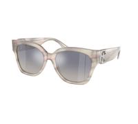 Ralph Lauren Woman RL8221 THE OVERSZED RICKY 61774L Sunglasses Acetate Grey Blue Butterfly Normal Shaded