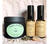 Ralph’s Orchard Mindful Morning Ritual Set | Vegan Sage Candle & Room Mist Gift