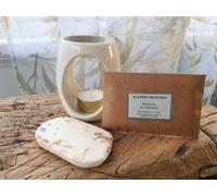 Ralph’s Orchard Wax Melt Bars - Frankincense & Myrrh - with Wax Melt Burner Starter Set