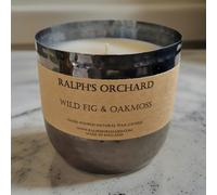 Ralph’s Orchard Wild Fig & Oakmoss Scented Candle - Black 2-Wick
