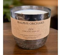 Ralph’s Orchard Zen: Cassis, Rose, Green Tea Scented Candle - 2-Wick Black