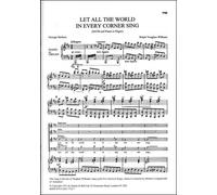Ralph Vaughan Williams: Let All The World In Every Corner Sing. Sheet Music for SATB, Organ Accompaniment