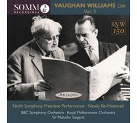 Bbc So/Rpo/Sargent - Ralph Vaughan Williams: Live, Vol. 1
