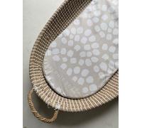 Ralphie Bear Baby Changing Basket Mat Liner, Premium Waterproof Foam, Neutral Scallop Print, 70x30cm