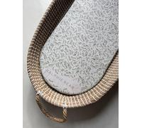 Ralphie Bear Baby Changing Basket Mat Liner, Premium Waterproof Foam, Sage Green Willow Leaf Print, 70x30cm
