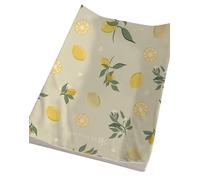Ralphie Bear Baby Changing Mat, Premium Anti-Roll, Raised Edge Wedge, Yellow and Green Lemons Print, 70x45cm