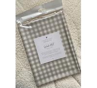 Ralphie Bear Baby & Toddler Splash Mat for Under Highchairs, Weaning, Messy Play and Crafts, Neutral Gingham Sage Green Print, 120x120cm