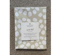 Ralphie Bear Baby & Toddler Splash Mat for Under Highchairs, Weaning, Messy Play and Crafts, Neutral Scallop Print, 120x120cm